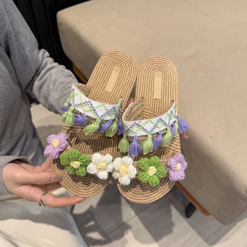 Women Shoes Must Have - Fashion Braided Jute Sandals Women Lightweight