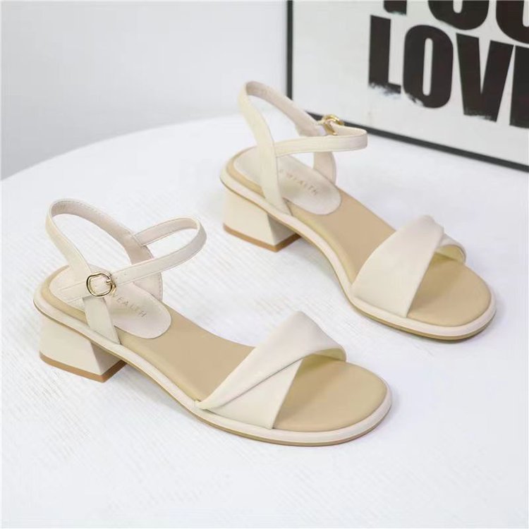 Block Heel Ankle Boots - Evening Breeze Block Heel Sandals for