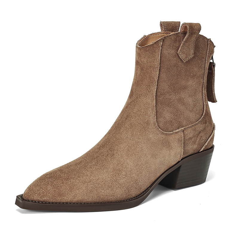Block Heel Ankle Boots - AIYUQI Women's Ankle Boots 2026 New