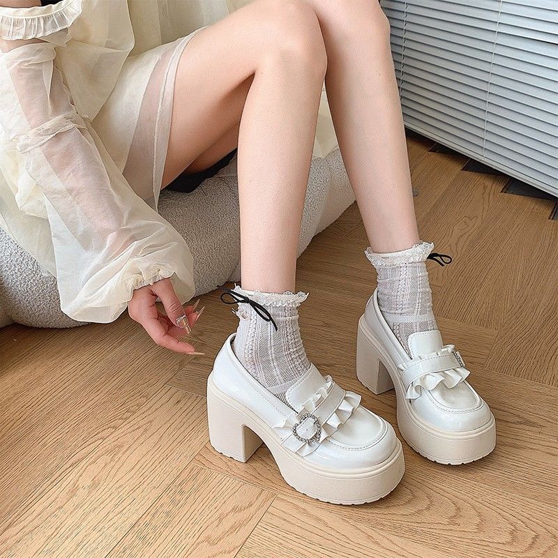 Women Shoes Quick Delivery - Woman Pumps Rhinestone Round Toe Square