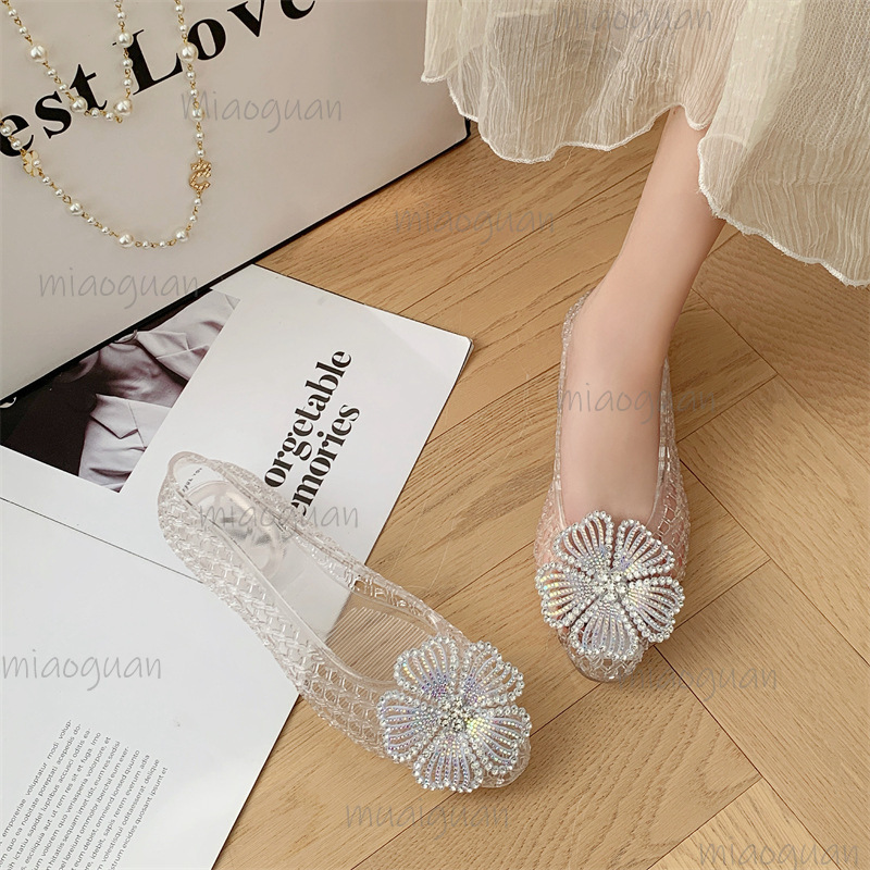 New Crystal Jelly Shoes Sparkl - đánh giá và giá Jelly Sandal Women
