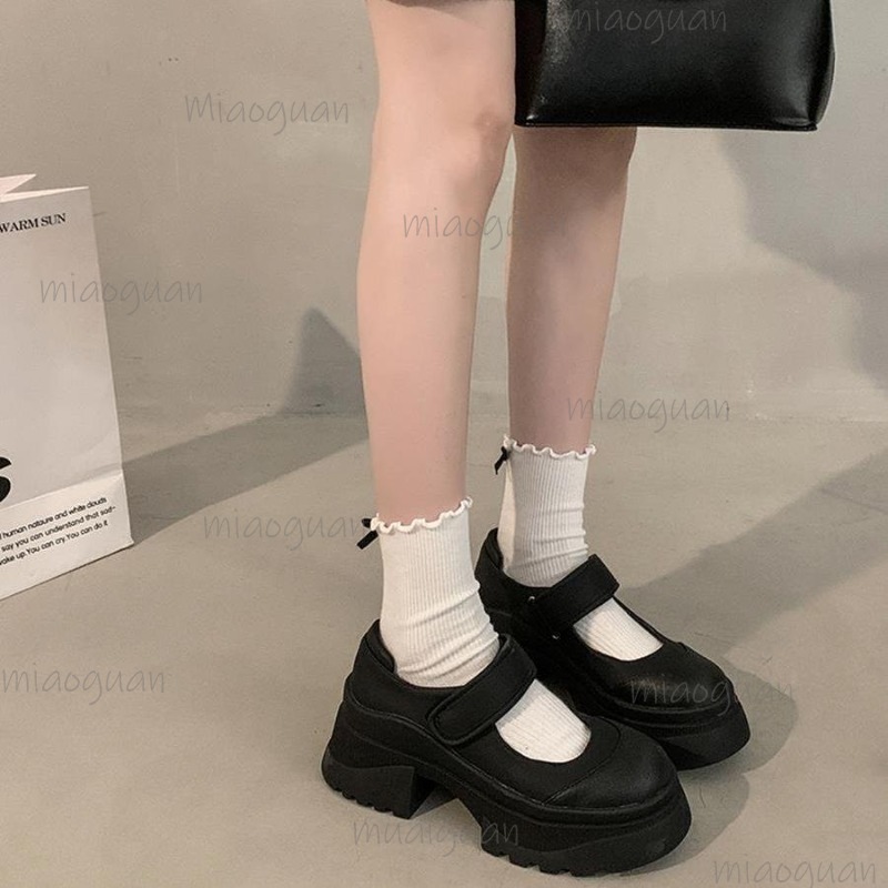 Black Retro Heightening Thick  - đánh giá và giá Women'S Shoes Loafers Black