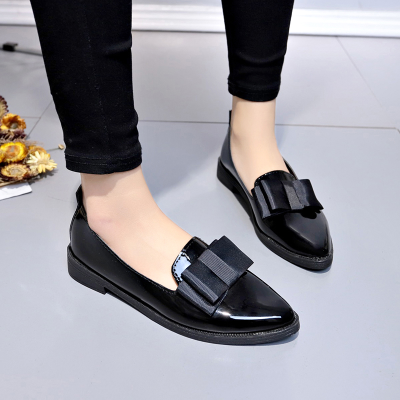 Black/ Wine Red Patent Leather - đánh giá và giá Women'S Shoes Loafers Black