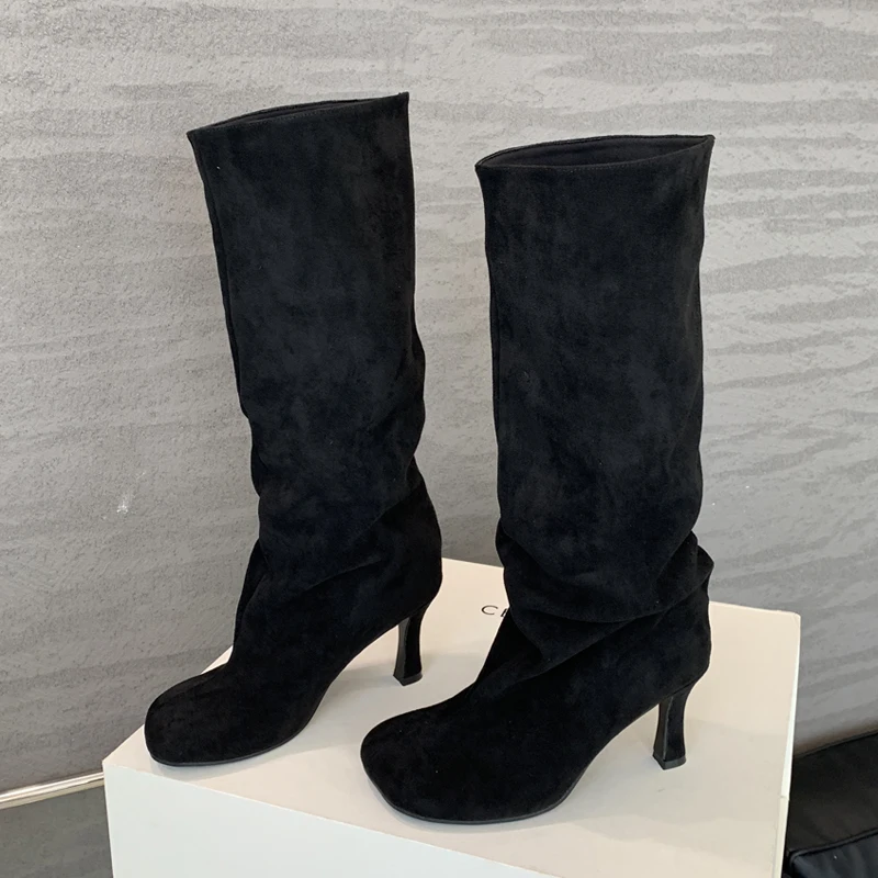 Eilyken Winter Street Style Ro - đánh giá và giá High Knee Heel Boots
