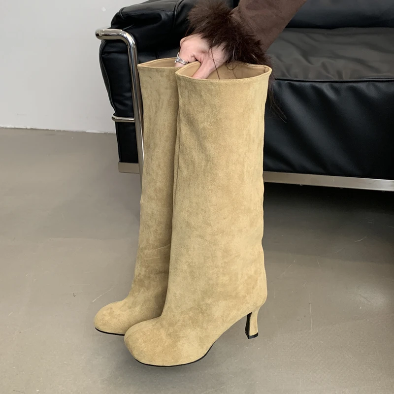 Eilyken Winter Street Style Ro - đánh giá và giá High Knee Heel Boots
