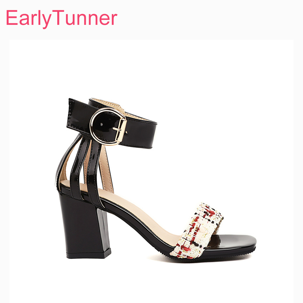 2026 Summer Tweed Ankle Strap  - đánh giá và giá Women'S Shoes Size 12