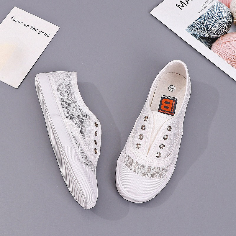 Women's Lace Hollow-Out Canvas - đánh giá và giá Women'S Shoes Hey Dude
