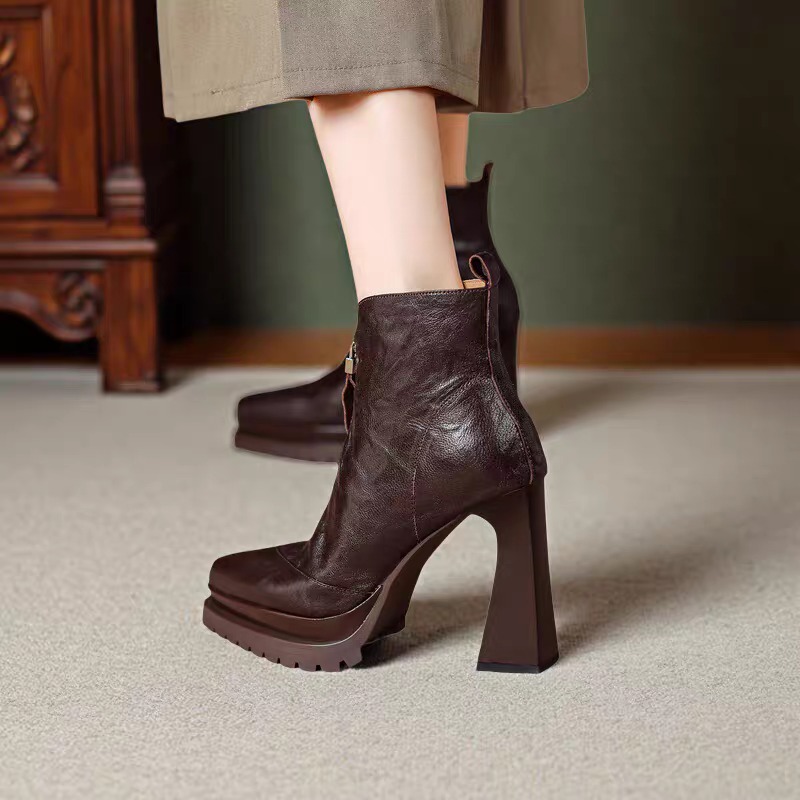 Pointed Toe Super High Heel Wo - đánh giá và giá Block Heel Ankle Boots