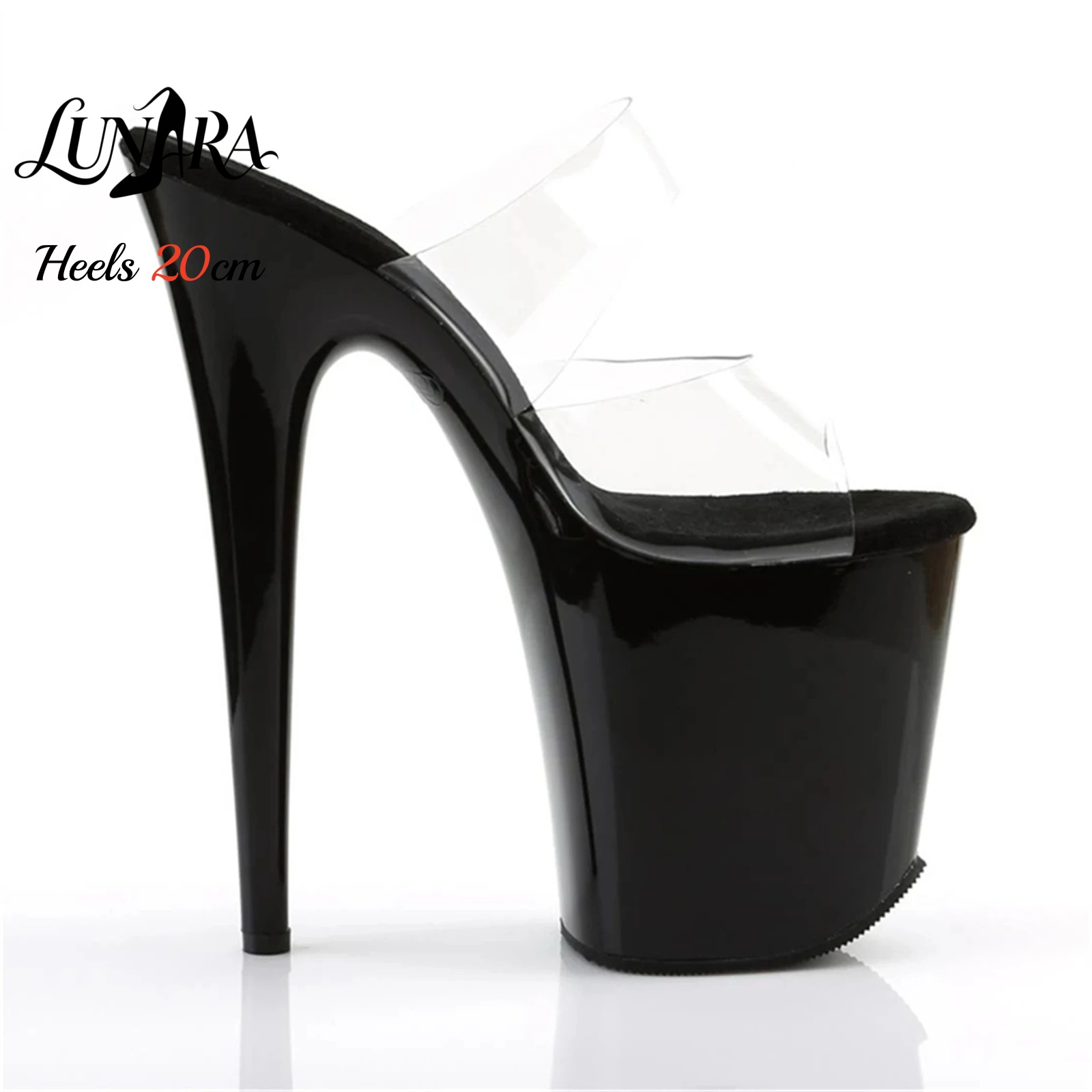 20cm Clear PVC Strappy Ultra H - đánh giá và giá Jelly Sandal Women