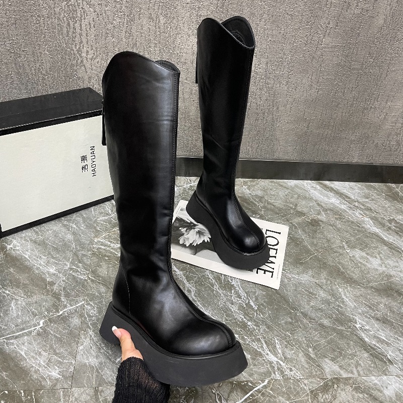 Women's New Simple Solid Color - đánh giá và giá High Knee Heel Boots