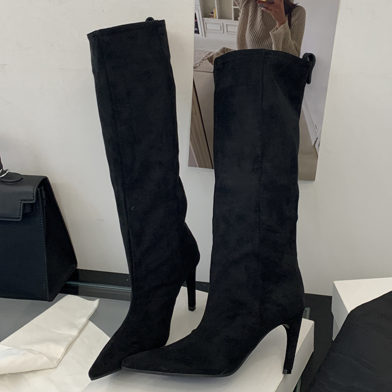 Street Punk Winter Vintage Poi - đánh giá và giá High Knee Heel Boots
