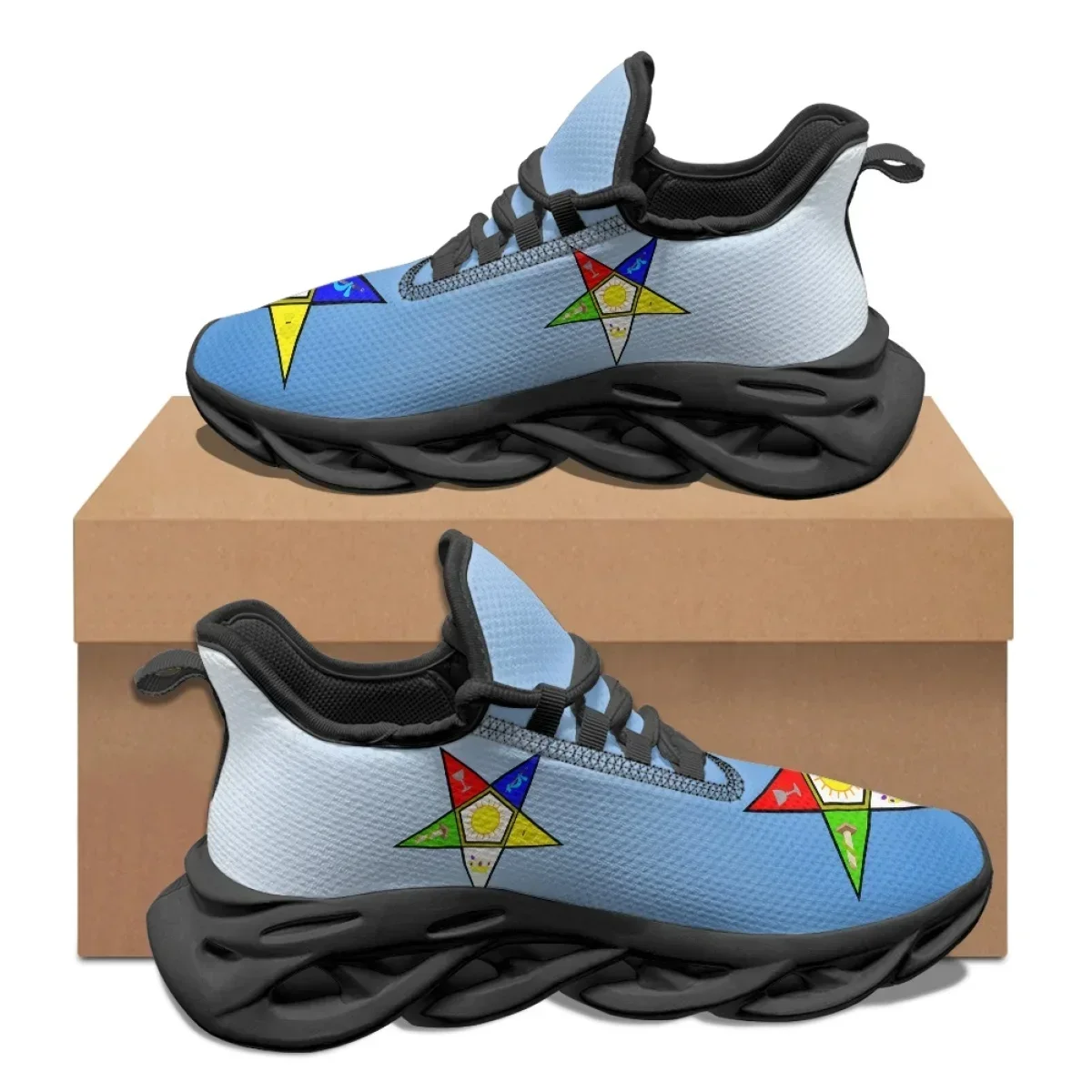 Sky Blue Pentagram OES Pattern - đánh giá và giá Women'S Shoes For Tennis