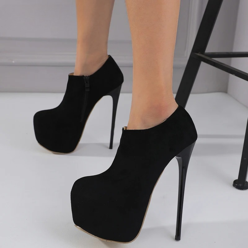 Aneikeh Spring Fashion Round T - đánh giá và giá Block Heel Ankle Boots