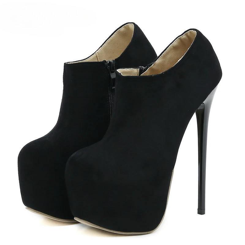 Aneikeh Spring Fashion Round T - đánh giá và giá Block Heel Ankle Boots