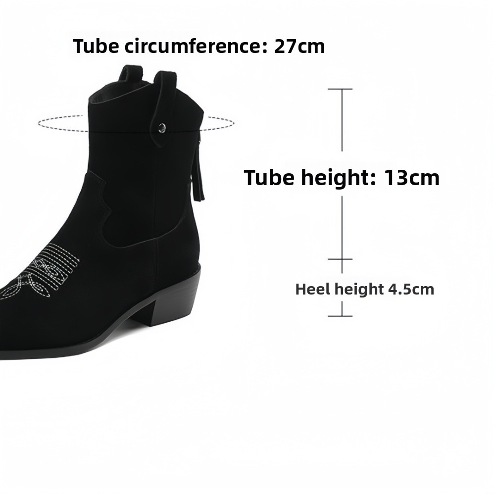 Women Genuine Suede Leather We - đánh giá và giá Block Heel Ankle Boots