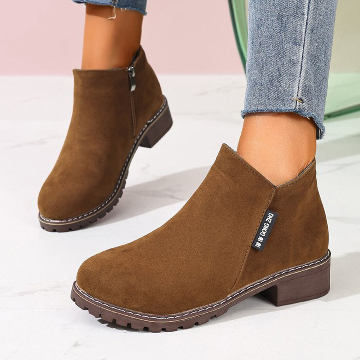 Women Autumn Winter Ankle Boot - đánh giá và giá Block Heel Ankle Boots