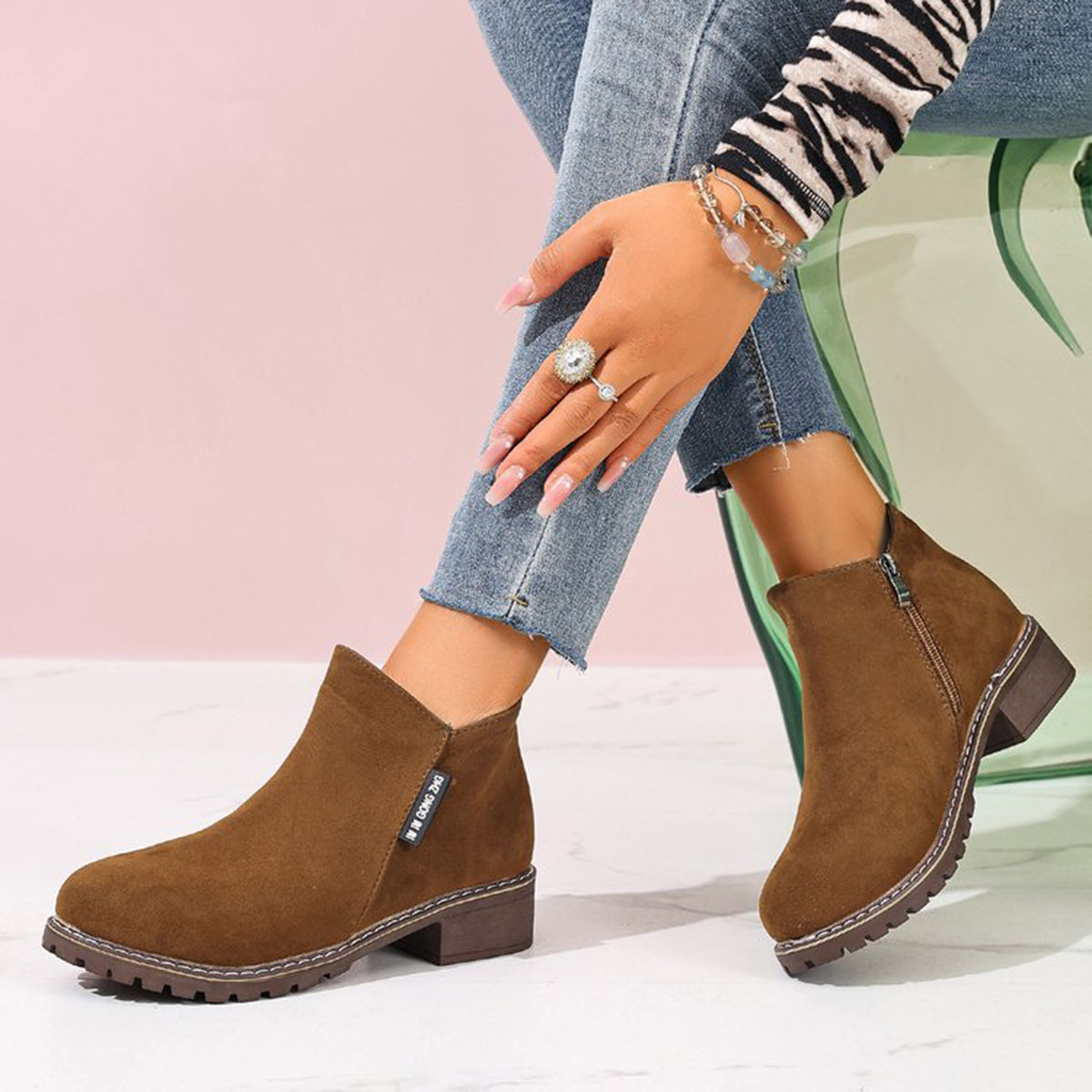 Women Autumn Winter Ankle Boot - đánh giá và giá Block Heel Ankle Boots