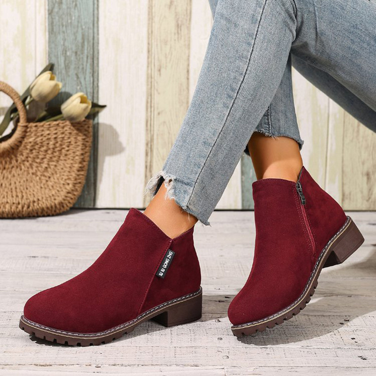 Women Autumn Winter Ankle Boot - đánh giá và giá Block Heel Ankle Boots