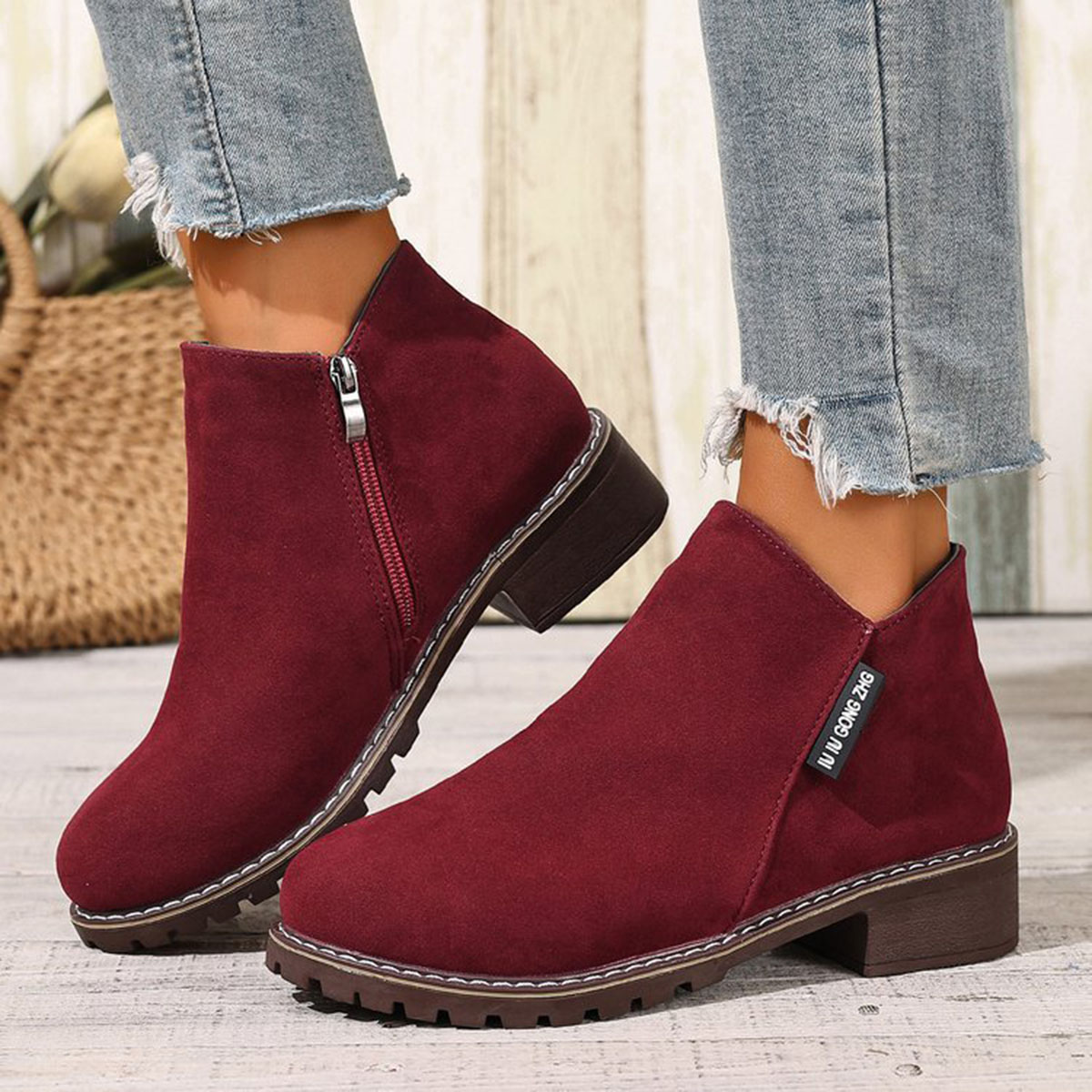 Women Autumn Winter Ankle Boot - đánh giá và giá Block Heel Ankle Boots