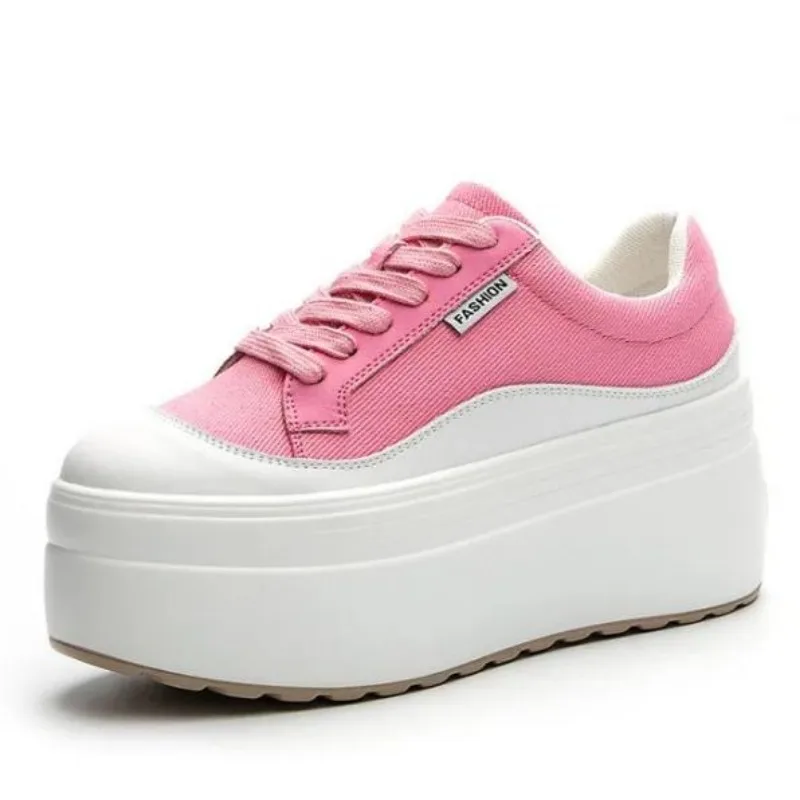8cm New Canvas Genuine Leather - đánh giá và giá Women Shoes Store