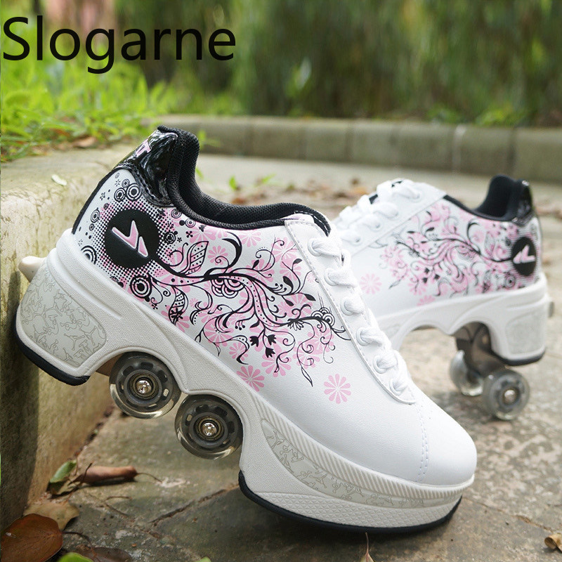 Women 4 Wheels Deformation Rol - đánh giá và giá Women Shoes Waterproof