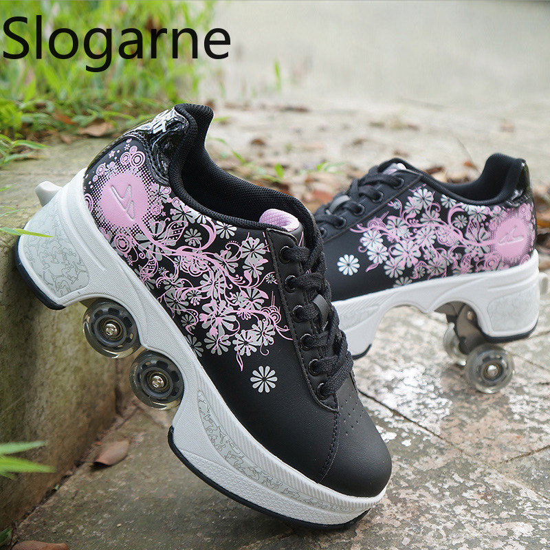 Women 4 Wheels Deformation Rol - đánh giá và giá Women Shoes Waterproof