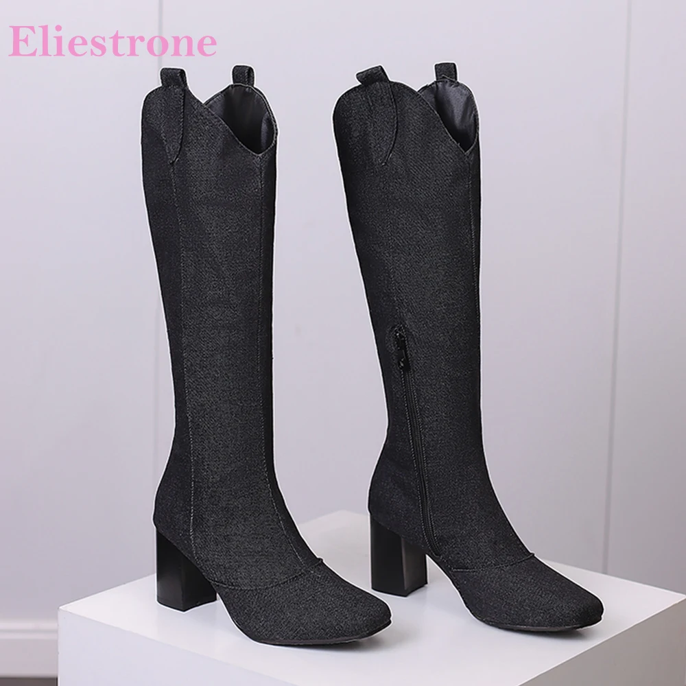 New Winter Black Blue Women Kn - đánh giá và giá Women'S Shoes Size 12