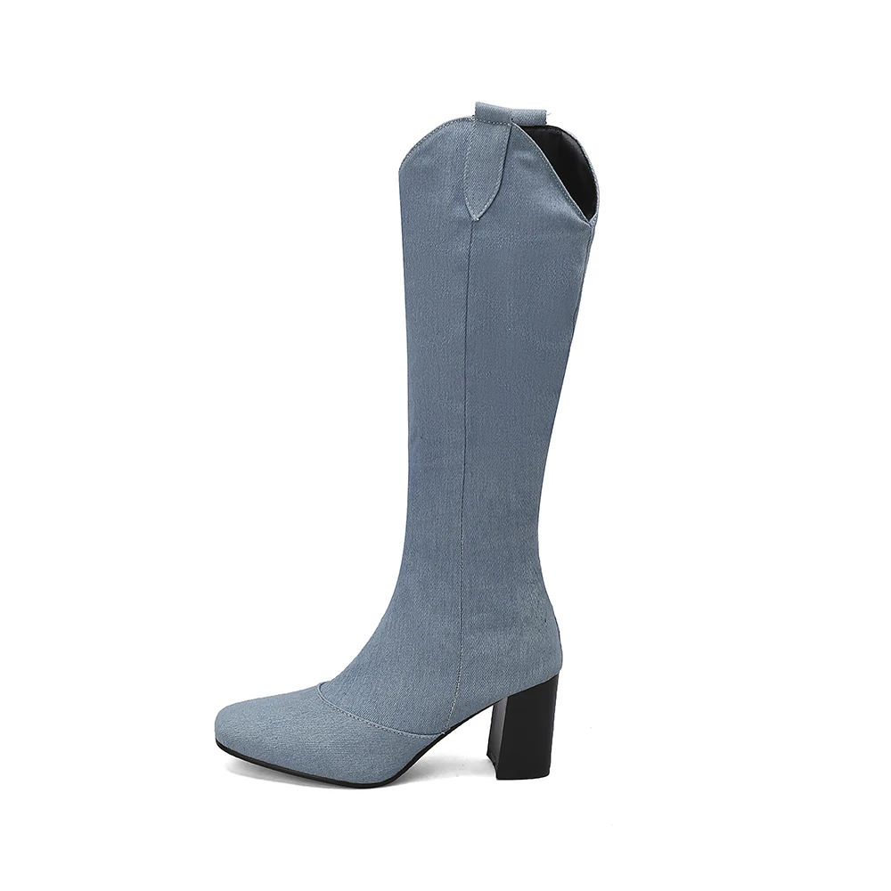 New Winter Black Blue Women Kn - đánh giá và giá Women'S Shoes Size 12