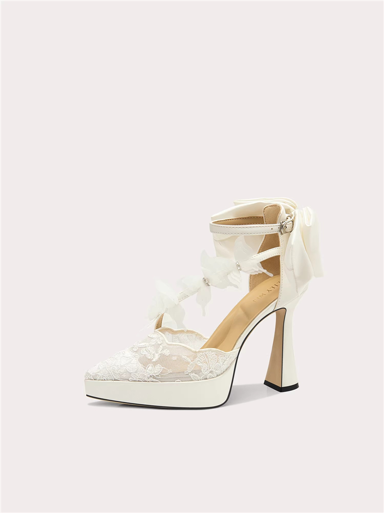 Summer new pointed lace mesh r - đánh giá và giá Women Shoes Waterproof