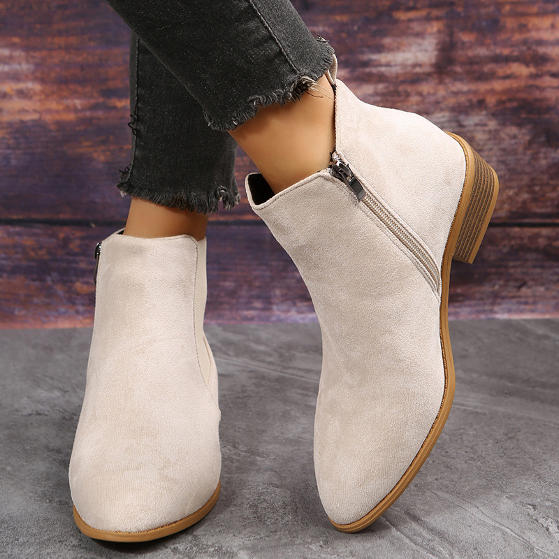 Women's Short Boots Autumn Poi - đánh giá và giá Block Heel Ankle Boots