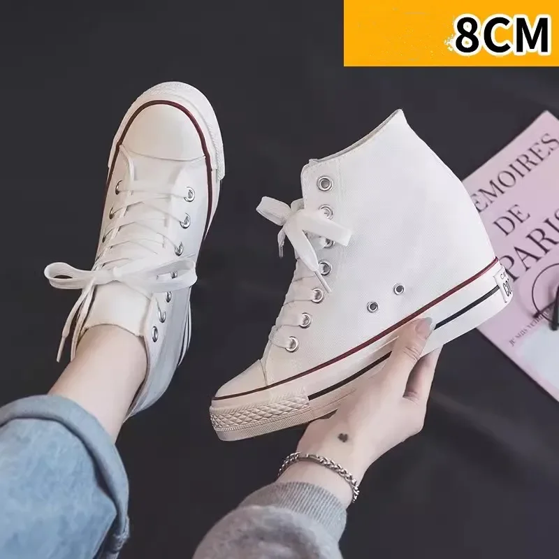 High 8cm Platform Canvas Shoes - đánh giá và giá Block Heel Ankle Boots