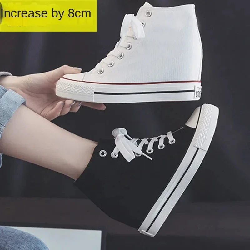 High 8cm Platform Canvas Shoes - đánh giá và giá Block Heel Ankle Boots
