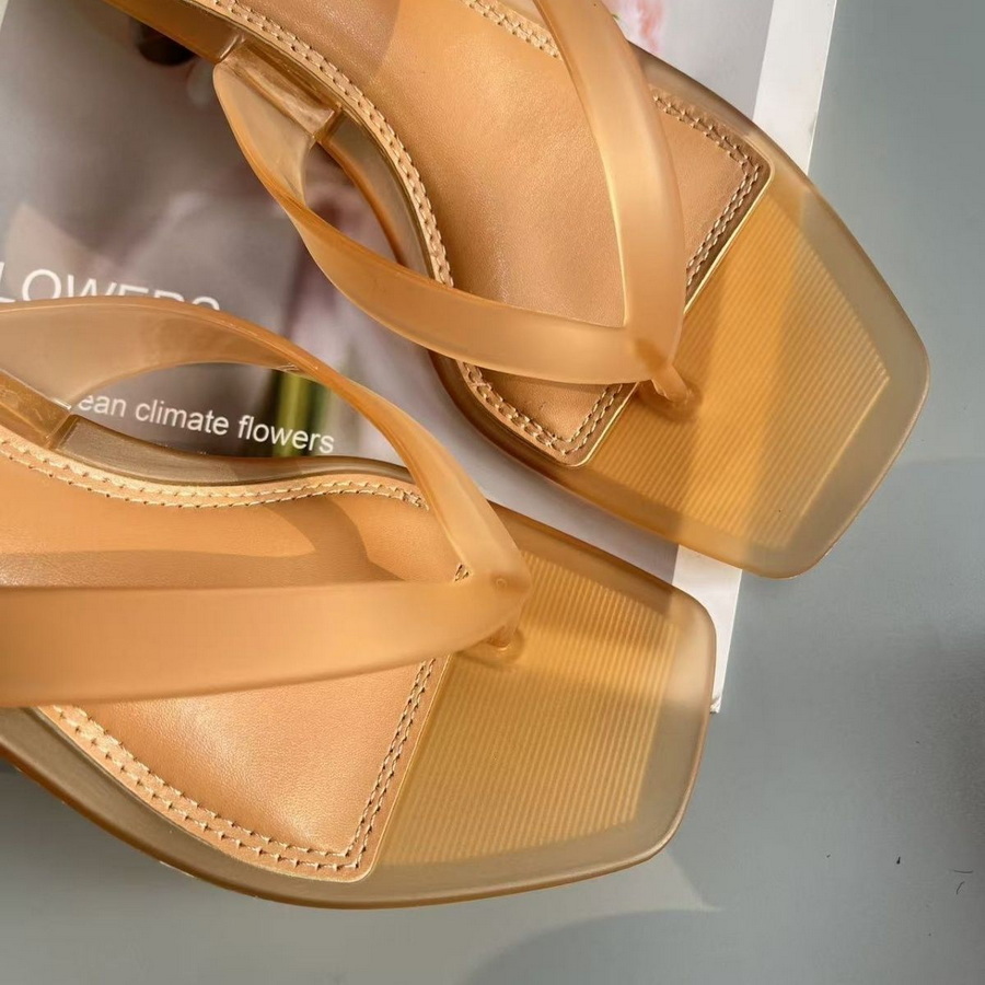 Korean Muted Tone Olive Green  - đánh giá và giá Jelly Sandal Women