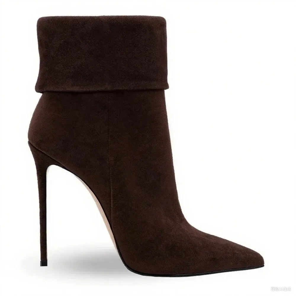 Chic Minimalist Pointed Toe Cu - đánh giá và giá Block Heel Ankle Boots