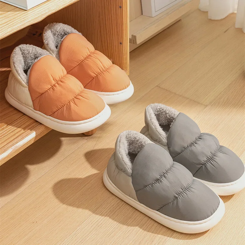 Women Men Slippers Winter Down - đánh giá và giá Women Shoes Waterproof