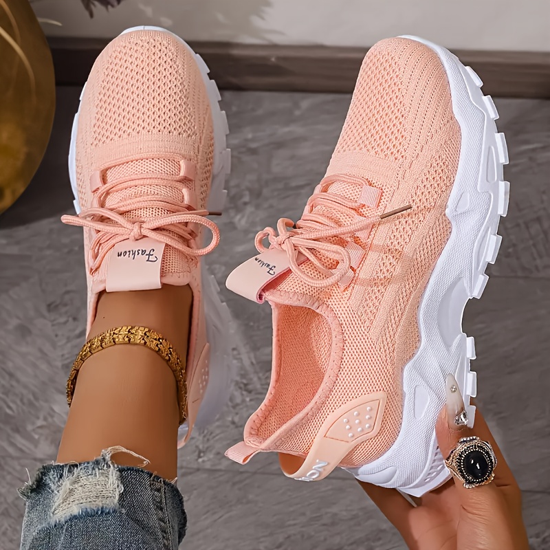 Breathable Knit Sneakers Fashi - đánh giá và giá Women Shoes Store