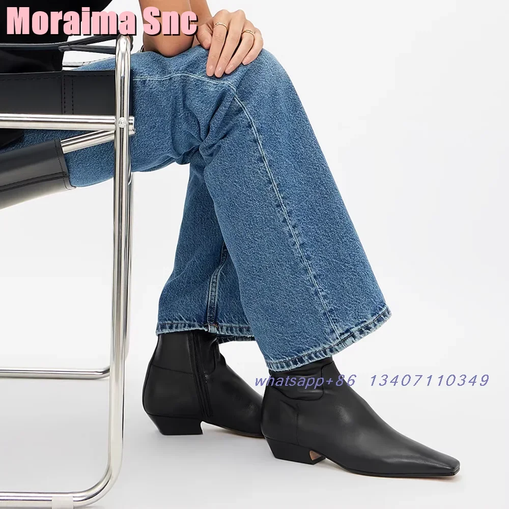 Suede Leather Pointed Toe Ankl - đánh giá và giá Block Heel Ankle Boots