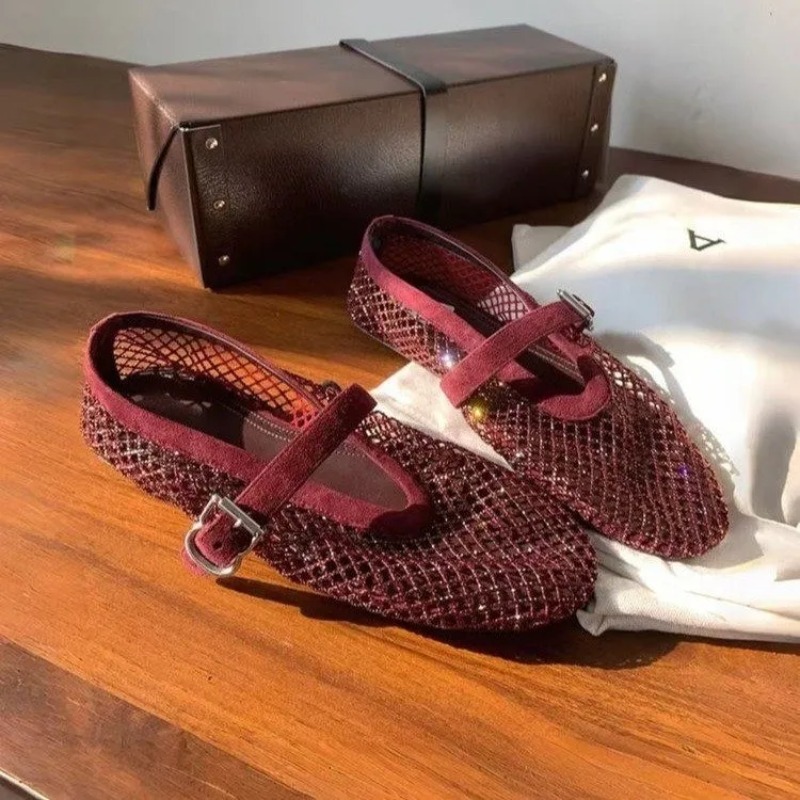 Hollow Rhinestone Baotou Sanda - đánh giá và giá Women Shoes Casual