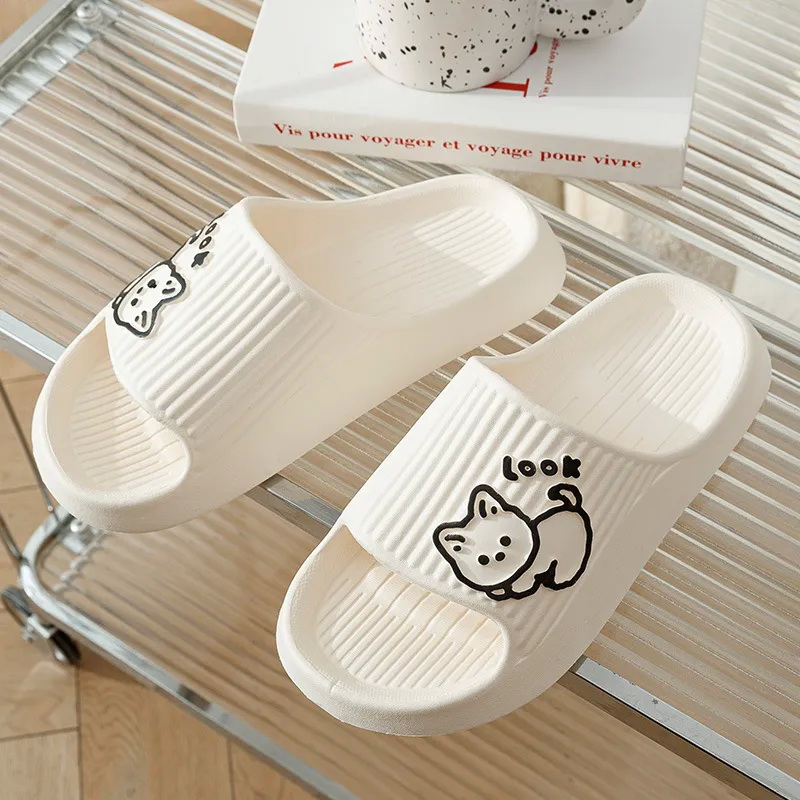 Summer Kawaii Cats Slippers Wo - đánh giá và giá Women Shoes Waterproof