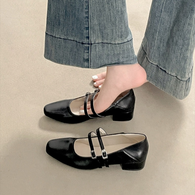 Square Toe Low Heel Women Silv - đánh giá và giá Women Shoes Casual
