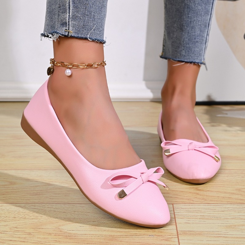 Bow Shallow Mouth Soft Sole Co - đánh giá và giá Women Shoes Casual