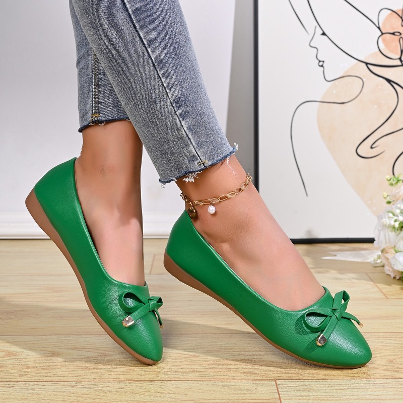 Bow Shallow Mouth Soft Sole Co - đánh giá và giá Women Shoes Casual