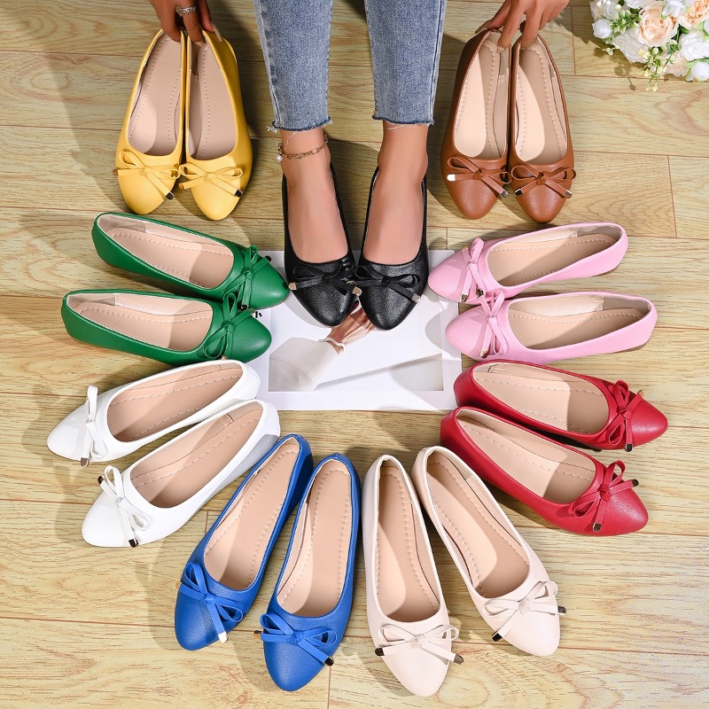 Bow Shallow Mouth Soft Sole Co - đánh giá và giá Women Shoes Casual