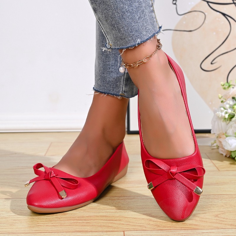Bow Shallow Mouth Soft Sole Co - đánh giá và giá Women Shoes Casual