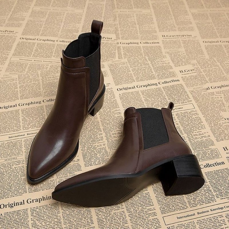 Women Winter Fleece Lined Chel - đánh giá và giá Block Heel Ankle Boots