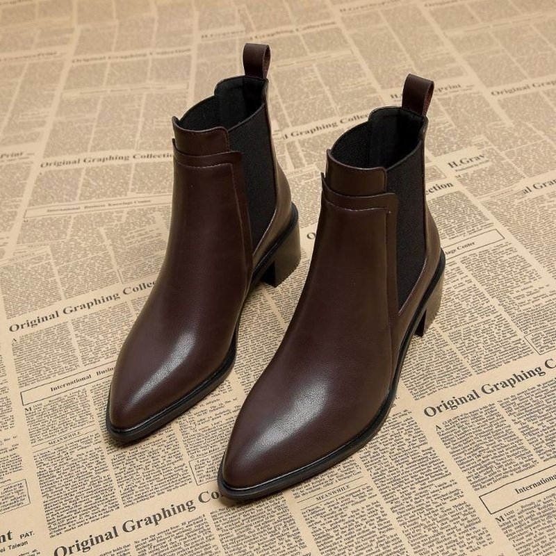 Women Winter Fleece Lined Chel - đánh giá và giá Block Heel Ankle Boots