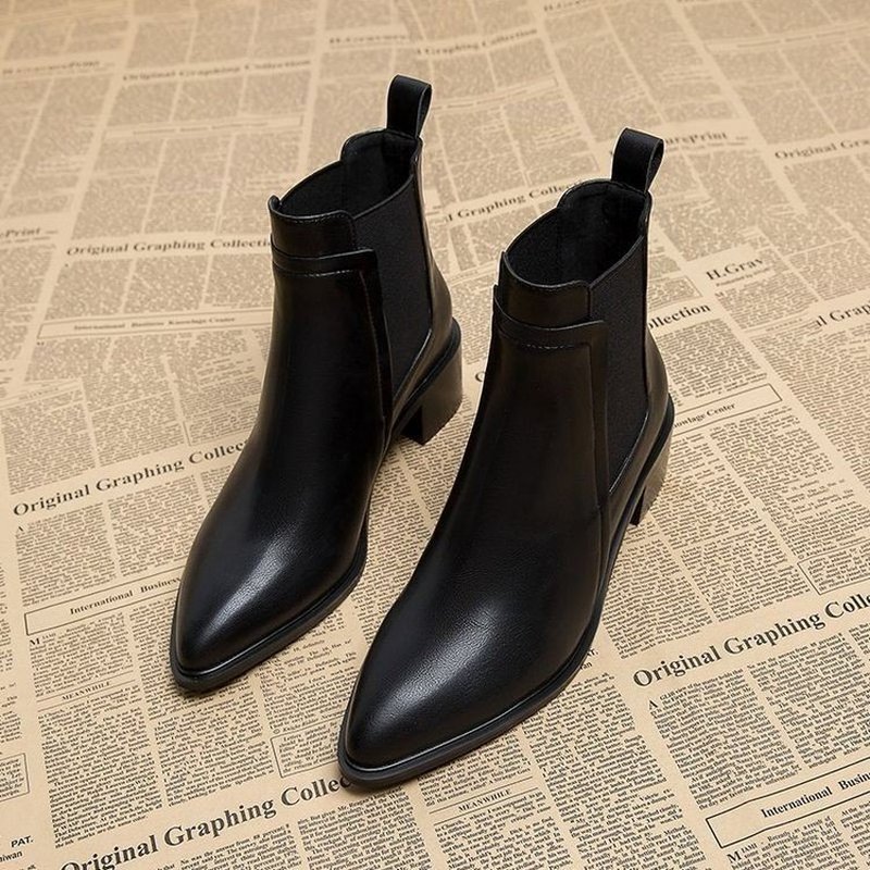 Women Winter Fleece Lined Chel - đánh giá và giá Block Heel Ankle Boots