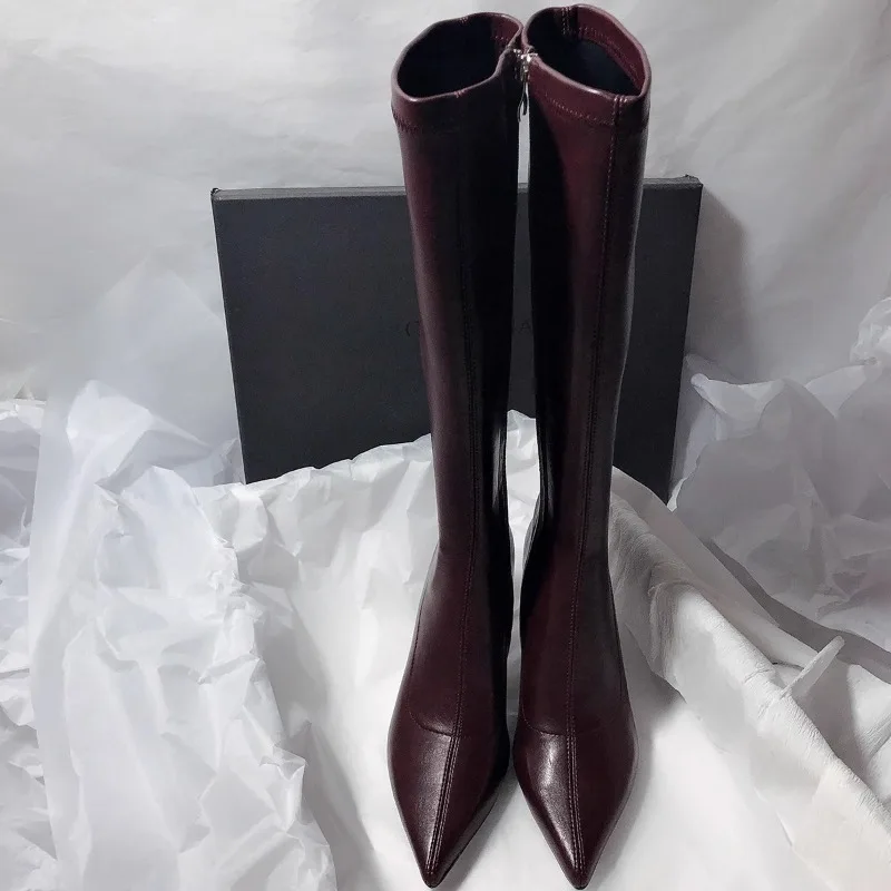 Autumn New Knee-High Stiletto  - đánh giá và giá High Knee Heel Boots