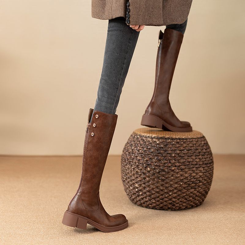 Autumn Winter Middle Heel Ladi - đánh giá và giá Women Shoes Waterproof