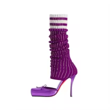 Butterfly-Kont Square Toe Knee - đánh giá và giá High Knee Heel Boots